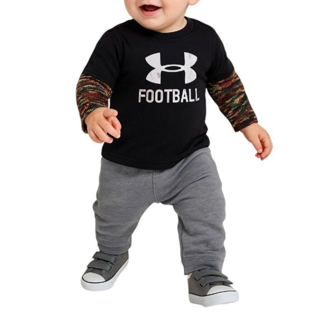 🔥5 for $30🔥 Under Armour Boys “Football” Long Sleeve Shirt | Size 12M